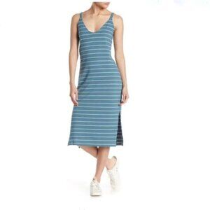 Nordstrom Mellóday double V texture midi‎ dress sz Md